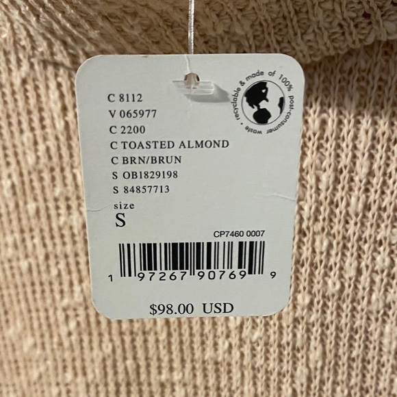 We The Free Cozy Beige Cowl Neck Sweater - Picture 3 of 9